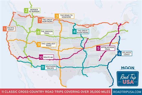 11 Epic Cross Country American Road Trips Road Trip Usa Rv Road Trip Road Trip Routes Usa