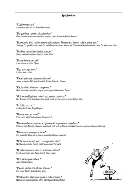 Die tabelle bietet euch reichlich informationen zur korrekten umrechnung der einheiten. Zungenbrecher mal anders: Sprichwörter auf Latein - Artikulation - madoo.net