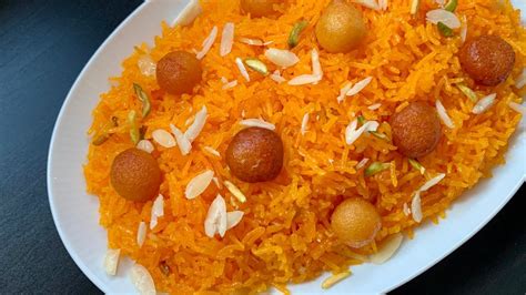 Shahi Jorda Polau Recipe Jorda Rice Biye Barir Sweet Jorda Recipe