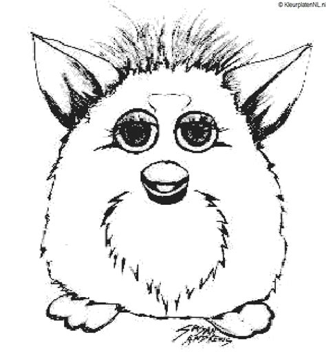 Easy free furby coloring page to download. Furby kleurplaat kleurplaten 2057 kleurplaat - Kleuren.net