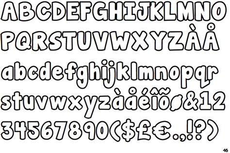 Bold Bubble Font Easy Bubble Letter