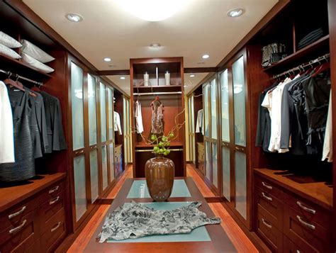 Consider if you will install a permanent mirror or it you will use a desktop mirror for getting ready. Luxury Master Bedroom Closets | Home Design Ideas