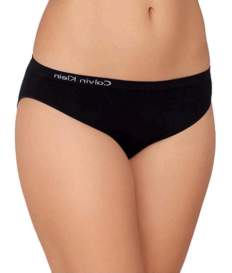 Calvin Klein Underwear Womens Pure Seamless 3 Blackwhitebare Size