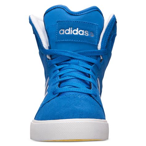 Adidas Mens Bbneo Hi Top Casual Sneakers From Finish Line In Blue For