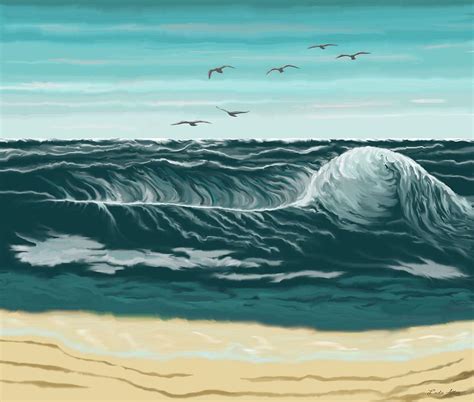 Affordable and search from millions of royalty free images, photos set of colour pencils for drawing. Seascape by Linda Allan