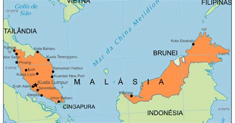 Blog De Geografia Mapa Da Malásia