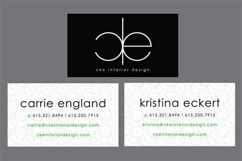 Cke Interior Design Business Cards On Behance