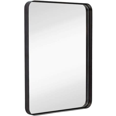 contemporary brushed metal wall mirror black black mirror frame powder room mirror framed