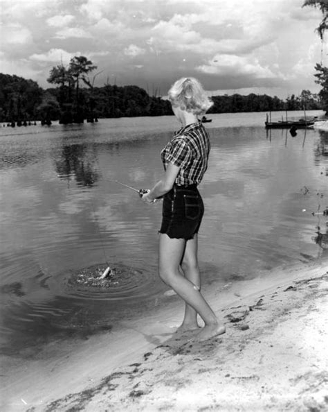 Florida Memory Sue Mayo Fishing At Dead Lakes