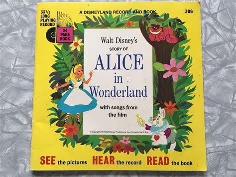 1965 Alice In Wonderland A Disneyland Record And Etsy Canada Alice