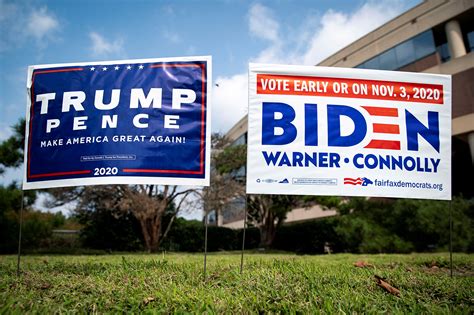 Married Couple Has Dueling Yard Signs For 2020 Presidential Election