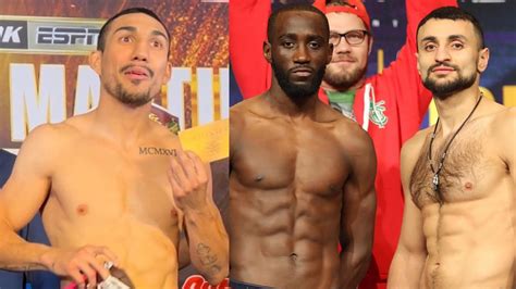 Teofimo Lopez Weight Drained Crawford Avanesyan Weigh In Recap