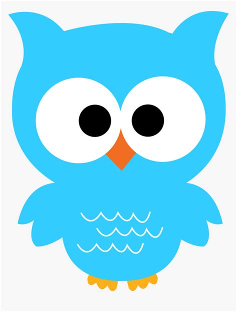 Cute Blue Owl Clipart Hd Png Download Kindpng
