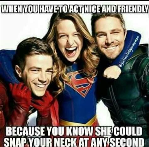 Image Result For Flash Memes Supergirl And Flash Supergirl The Flash