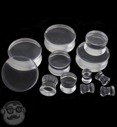Clear Glass Plugs 8g Up To 1 Inch Sold In Pairs Etsy