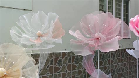 Cây Hoa Vải Khổng Lồ 2r Flower Handmade Hoa Vải Voan Hoa Giấy Nghệ