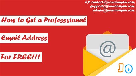 How To Get A Professional Email Address For Free The Ultimate Step By