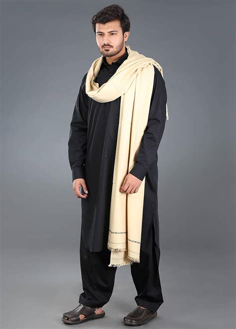 Sanaulla Exclusive Range Pashmina Weaved Mens Shawl 14 Winter Collection