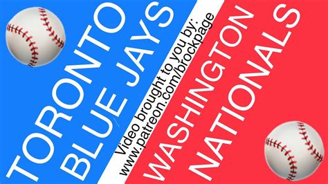 In major league baseball (mlb), the washington nationals host the toronto blue jays. ⚾️ Toronto Blue Jays vs Washington Nationals Free Pick (7 ...