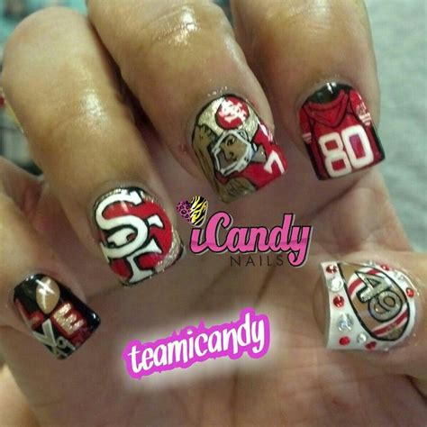 Sports Nails 49ers Nails Nfl Nails