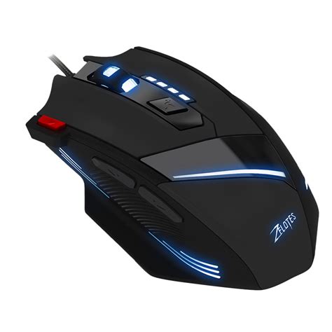 Zelotes Wired Gaming Mouse Ergonomic Wired Mouse 7 Keys Led 3200 Dpi