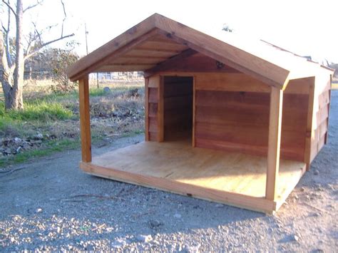 Custom Ac Heated Insulated Dog House Custom Cedar Dog House With Porch