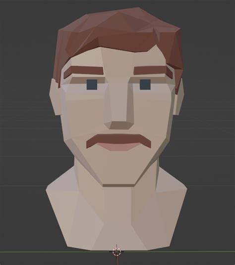Artstation Detailed Low Poly Face