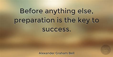 Alexander Graham Bell Before Anything Else Preparation Is The Key To