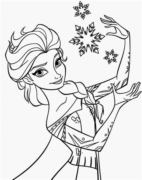 Disney Frozen Elsa Coloring Pages