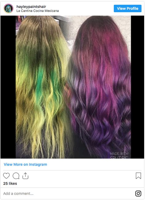 23 Purple Over Green Hair Claresabaha