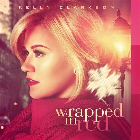 Kelly Clarkson Wrapped In Red Wallpaper