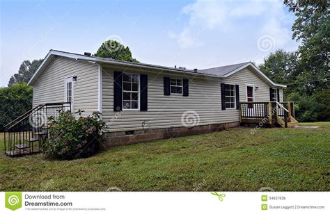 Double Wide Mobile Home Stock Photo Image Of Design