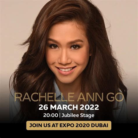 expo 2020 dubai on twitter rachelle ann go filipina singer and international musical theater