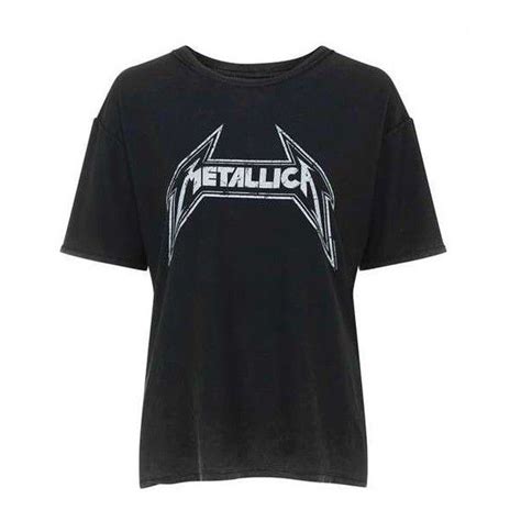 Metallica Tee By And Finally 33 Liked On Polyvore Featuring Tops T