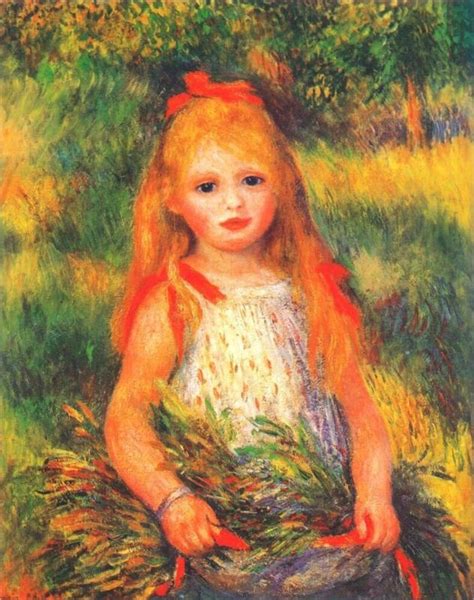 Girl With Flowers Renoir 1888 Renoir Paintings Renoir Art Pierre