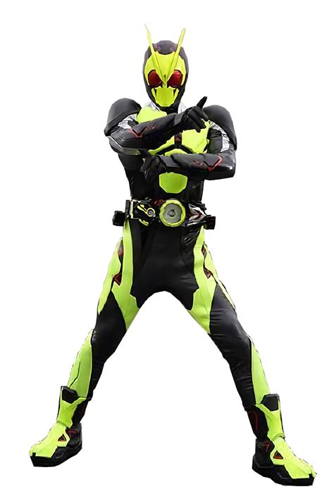 Son design fait fortement penser à kamen rider 2gou avec les bandes blanches sur les bras, les gants rouges et la pièce d'armure qui fait penser à un foulard. Kamen Rider Zero One Render by Decade1945 on DeviantArt