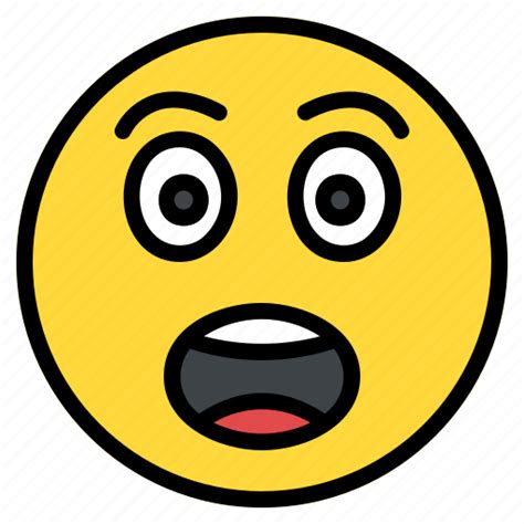 Emoji Emoticon Face Shock Shocked Smiley Surprise Icon Download