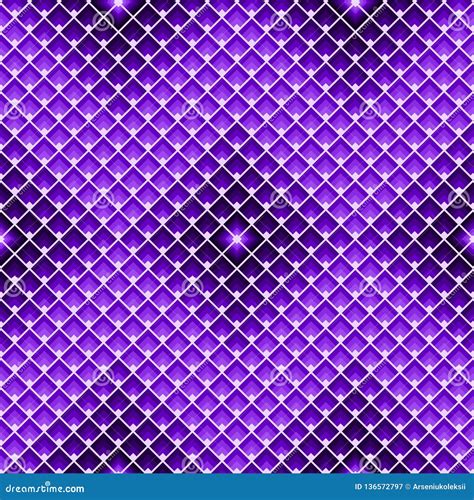 Seamless Rhombus Pattern Protone Purple Tile Geometric Textile Texture Stock Vector