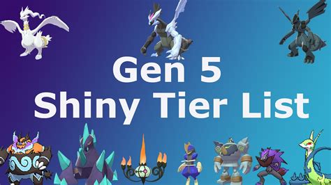Ranking Gen 5s Shiny Pokemon Tier List Youtube
