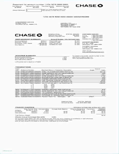 Chase Bank Statement Template Best Of Fake Bank Statement