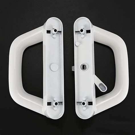 Sliding Patio Door Handle Set For Milgard White Locking R1m5 Ebay