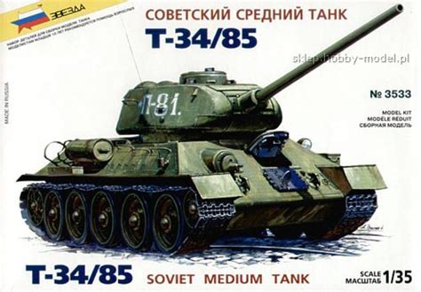 T 3485 Soviet Tank Zvezda 3533 Maquette English