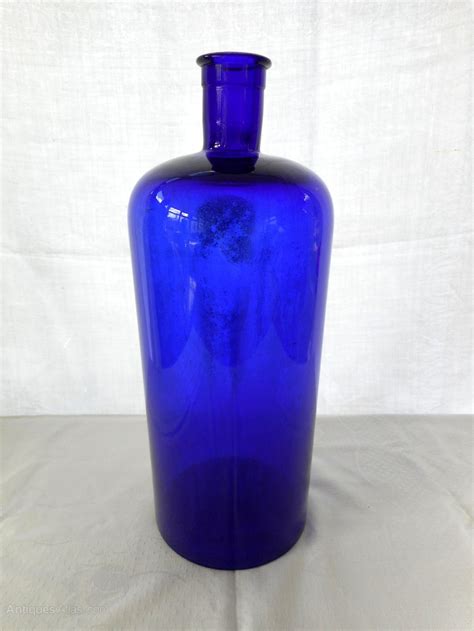 Antiques Atlas Large Antique Cobalt Blue Bottle