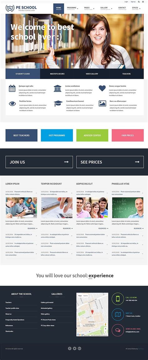 / 15+ wordpress resume themes & template. School WordPress Theme - WCAG ready | Wordpress theme ...