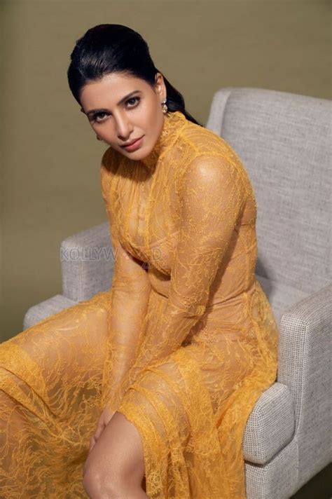 Actress Samantha Akkineni Transparent Dress Photoshoot Stills 03