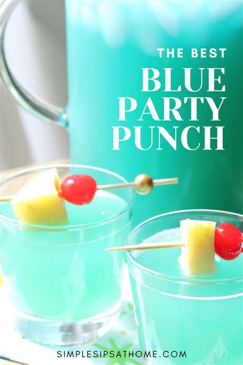 The Best Cool Blue Party Punch Recipe Recipe Party Punch Recipes