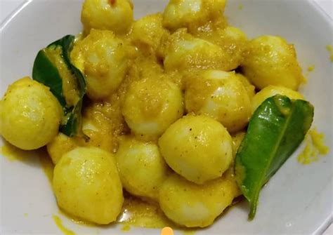 Lihat juga resep sup jagung telur puyuh enak lainnya. Resep Telur Puyuh Bumbu Kuning oleh Ridha Deayu - Cookpad