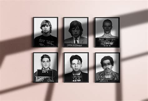 Buy Haus and Hues Celebrity Mugshots Poster Rock Posters Vintage- Kurt