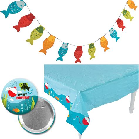 Fisherman Fishing Fish Party Supplies Decorations Little