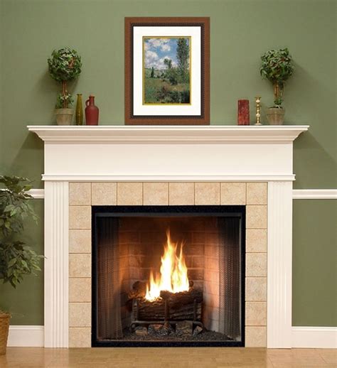 A great addition to your gas, wood, or electric fireplace, the outdoor greatroom gallery collection linear supercast wood mantel is molded with supercast concrete and finished in tavern brown to look like real cedar wood. Wonderful Fireplace Mantel Design and Decoration - HomesFeed